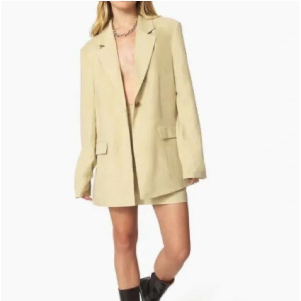 DANIELLE BERNSTEIN Beige Blazer